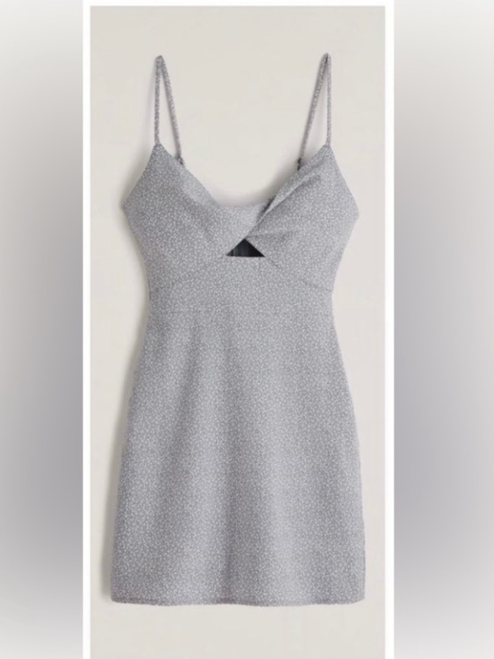 Abercrombie blue floral twist cutout dress  XS